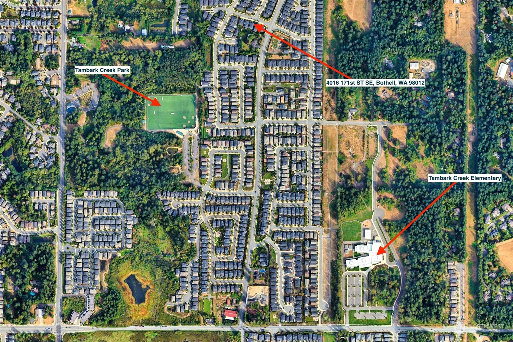 4016 171st Street Southeast Bothell, WA 98012 - Photo 36 of 39 an aerial view of street