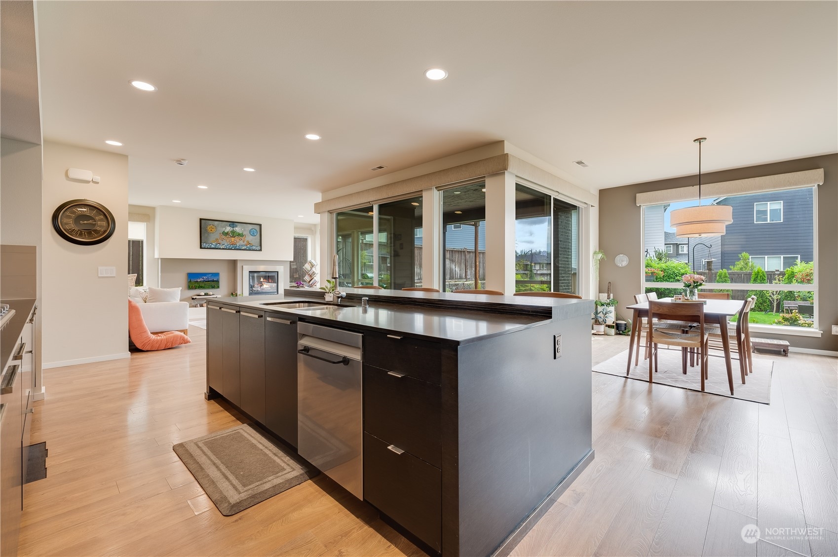 4016 171st Street Southeast Bothell, WA 98012 - Photo 10 of 39 a kitchen with counter top space and windows