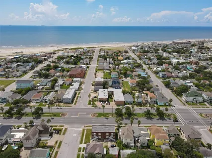 an aerial view of a city
