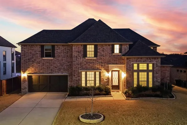 a front view of a house