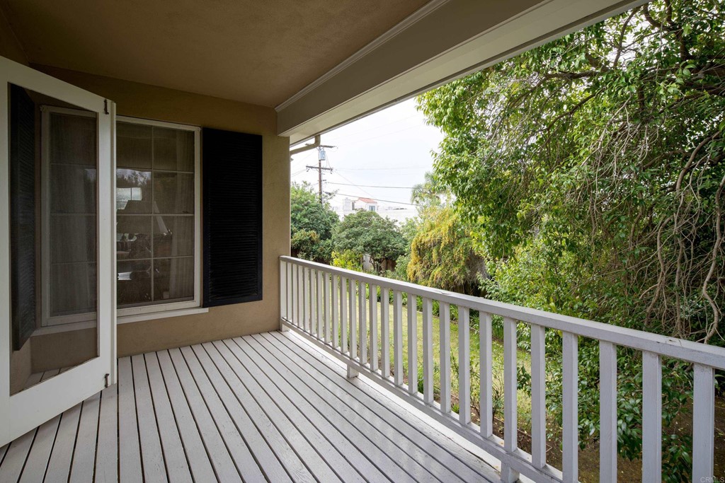 1380 Park Row La Jolla, CA 92037 - Photo 14 of 51 a view of a balcony with wooden floor