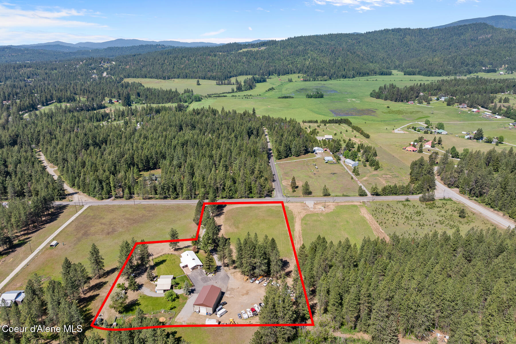 13874 North Idaho Road Rathdrum, ID 83858 - Photo 67 of 67 Aerial_13874NIdahoRd-14_Outlined-2