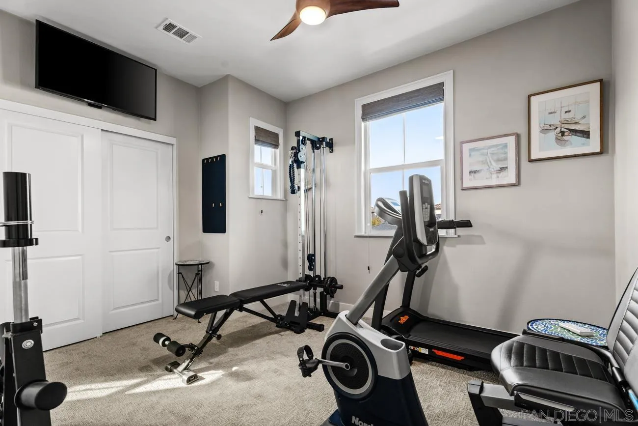 4326 Star Path Way, Unit 1 Oceanside, CA 92056 - Photo 31 of 46 a view of a room with gym equipment