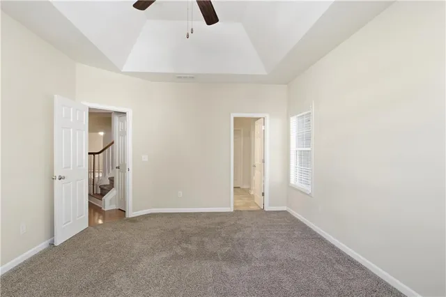 a view of an empty room