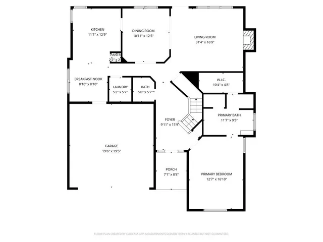 a picture of a floor plan