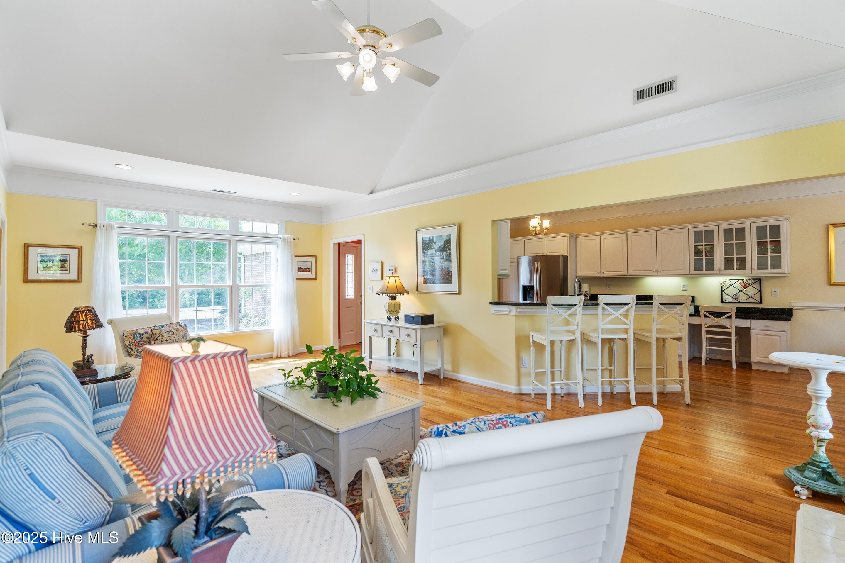 1020 Cordgrass Road Hampstead, NC 28443 - Photo 20 of 65 Large open living room with vaulted ceilings