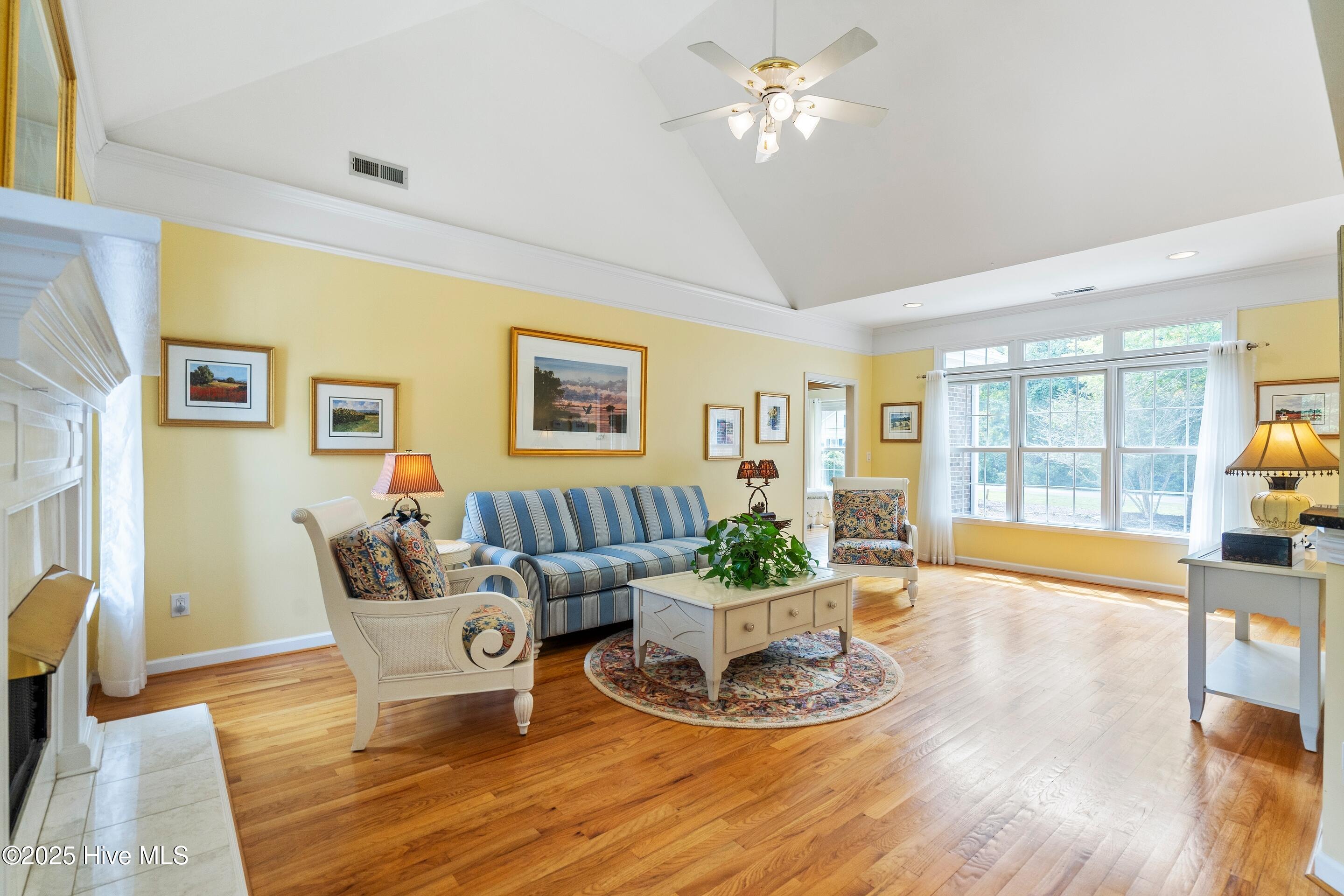 1020 Cordgrass Road Hampstead, NC 28443 - Photo 20 of 65 Large open living room with vaulted ceilings
