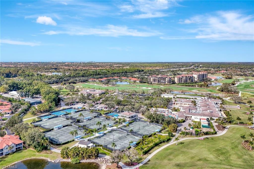 6200 Reserve Circle, Unit 404 Naples, FL 34119 - Photo 44 of 47 Aerial view of Vineyards CC golf course, tennis and pickleball courts which is next door to Clubside Reserve.