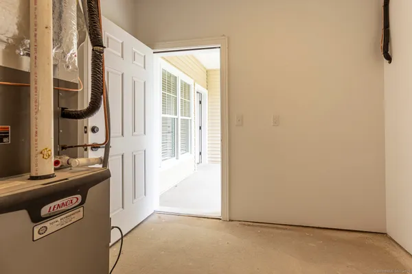 a view of front door with hallway