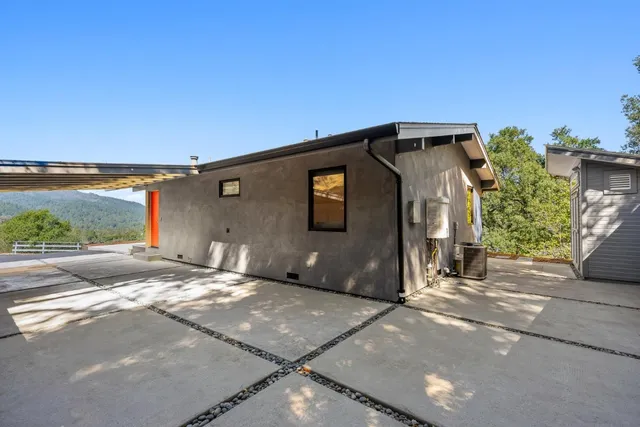 a view of a house with a patio