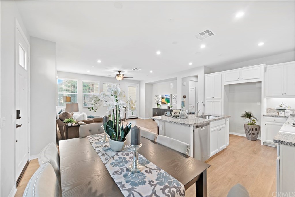 Flawless high-end kitchen w/ granite countertops, center-island, stainless steal appliances & plenty of storage space.
