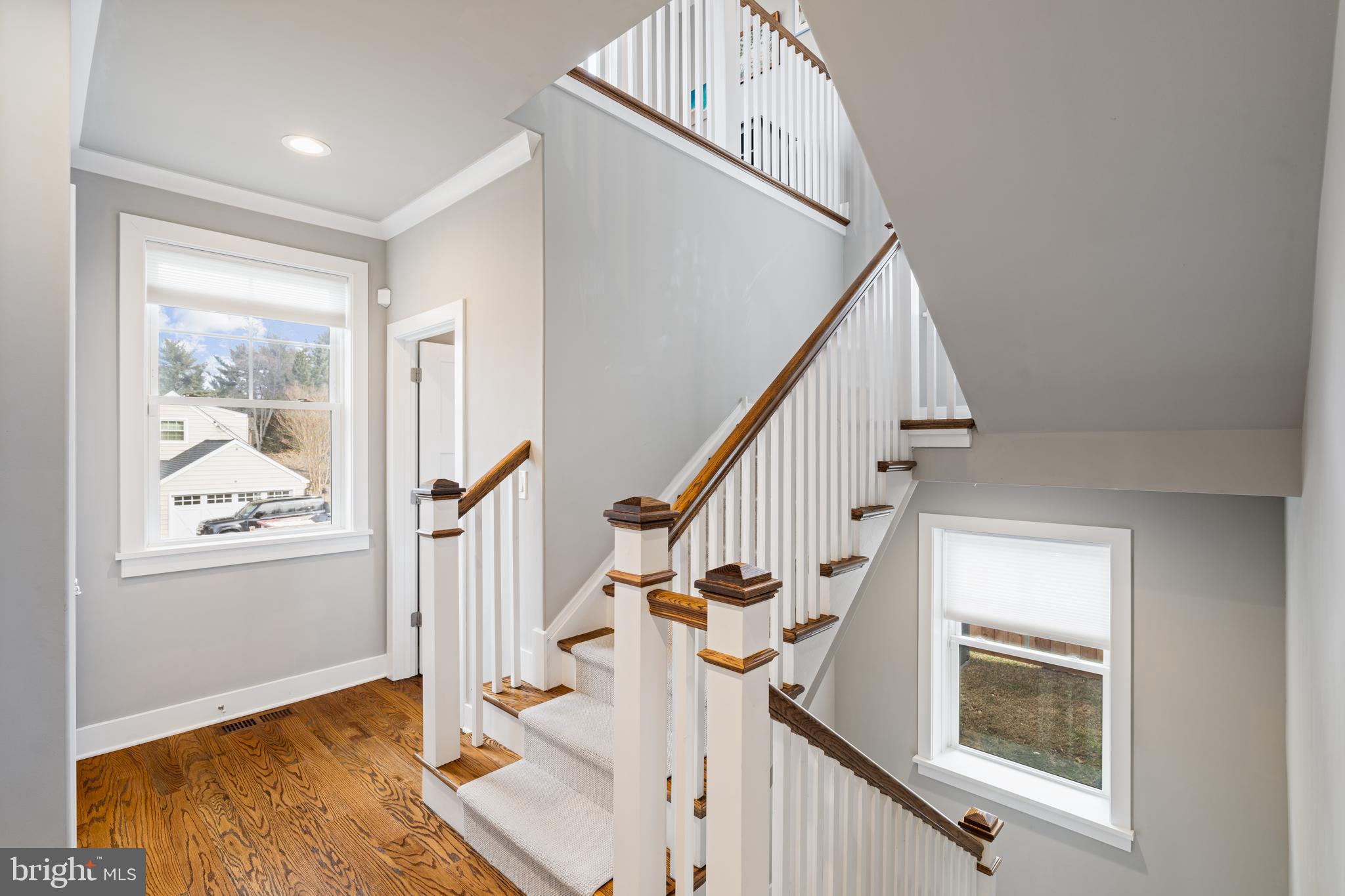 601 Spruce Lane Villanova, PA 19085 - Photo 13 of 27 a view of an entryway with wooden floor and door