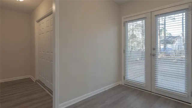 a view of an empty room