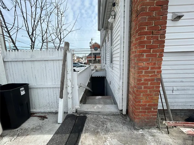 a view of a door of the house