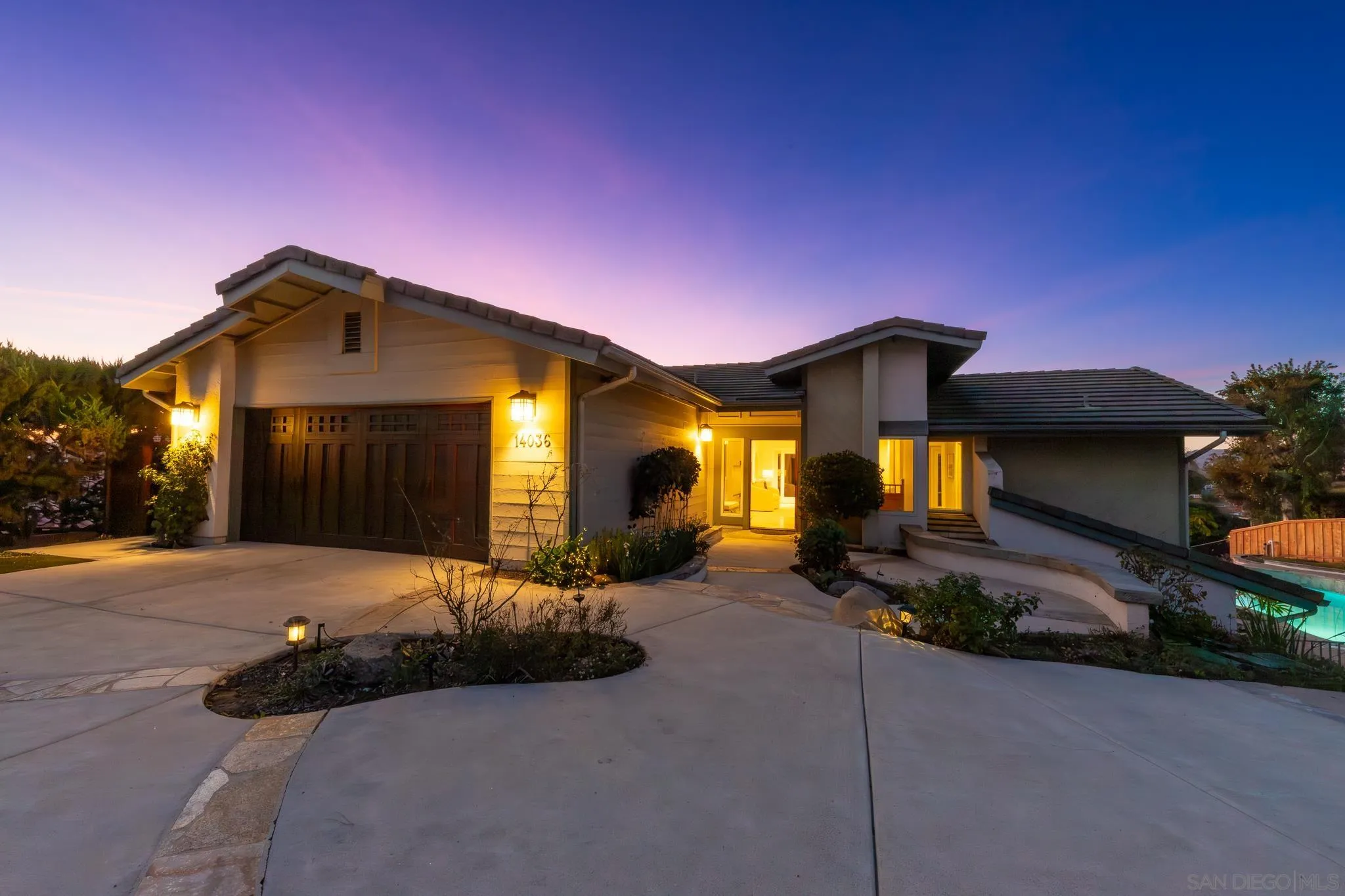 a front view of a house