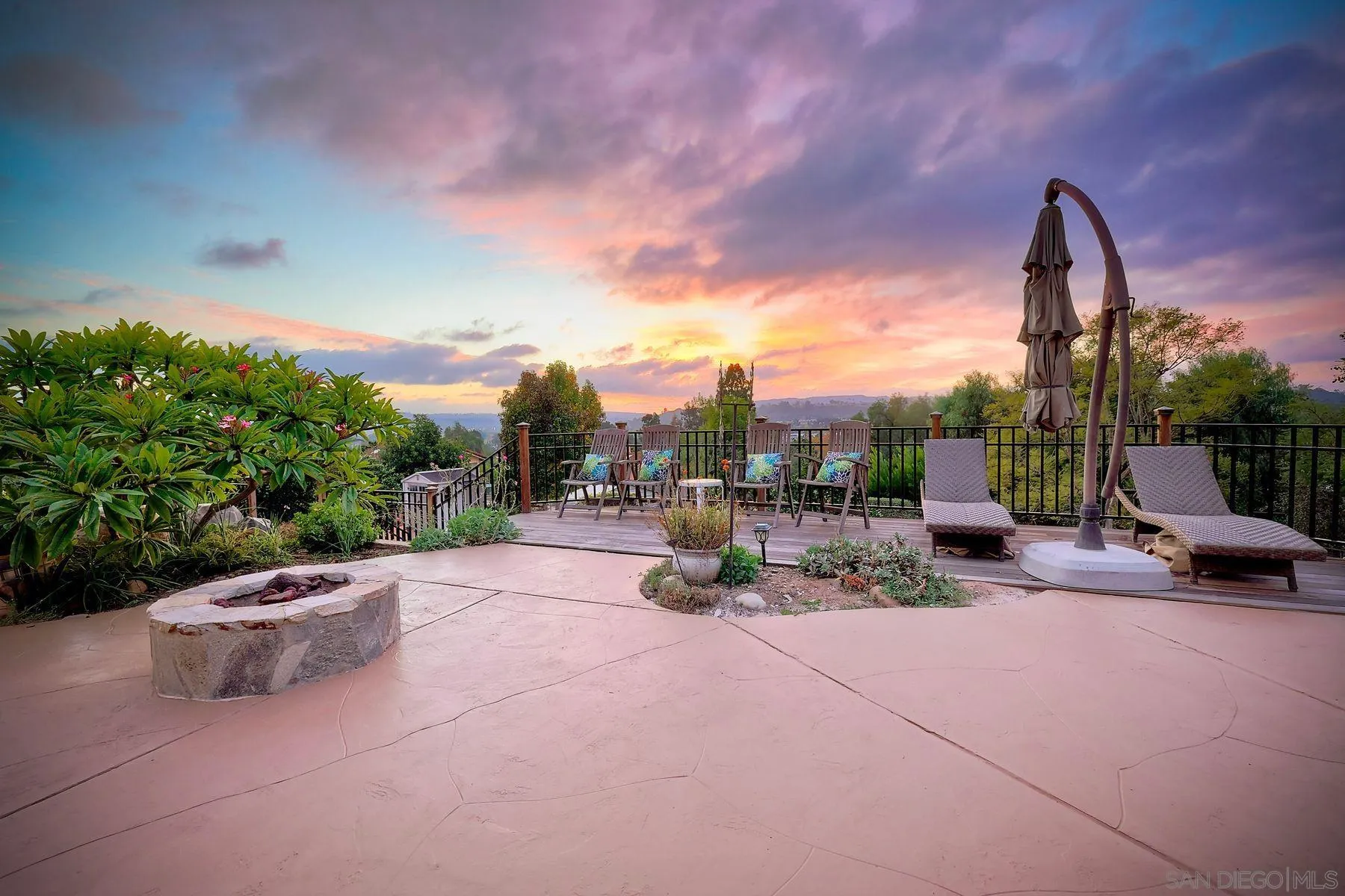14036 Tierra Bonita Road Poway, CA 92064 - Photo 18 of 57 a view of a terrace with sitting area
