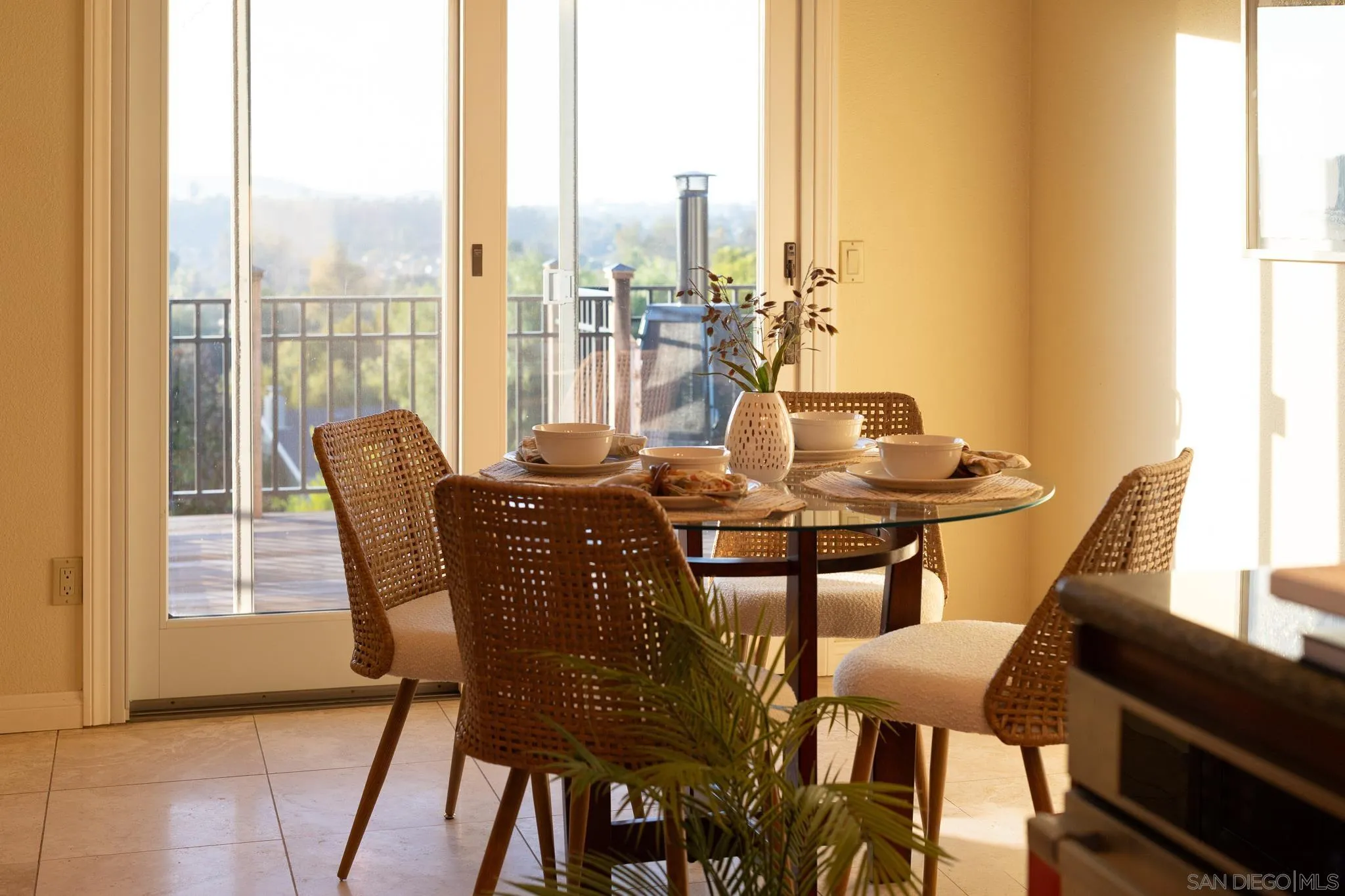 14036 Tierra Bonita Road Poway, CA 92064 - Photo 49 of 57 a view of a dining room with furniture window and outside view