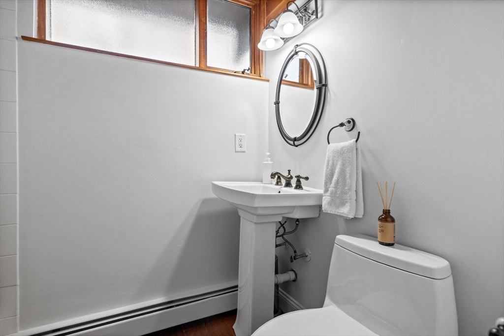 16 Belvedere Road Boxford, MA 01921 - Photo 27 of 35 a bathroom with a toilet sink and mirror