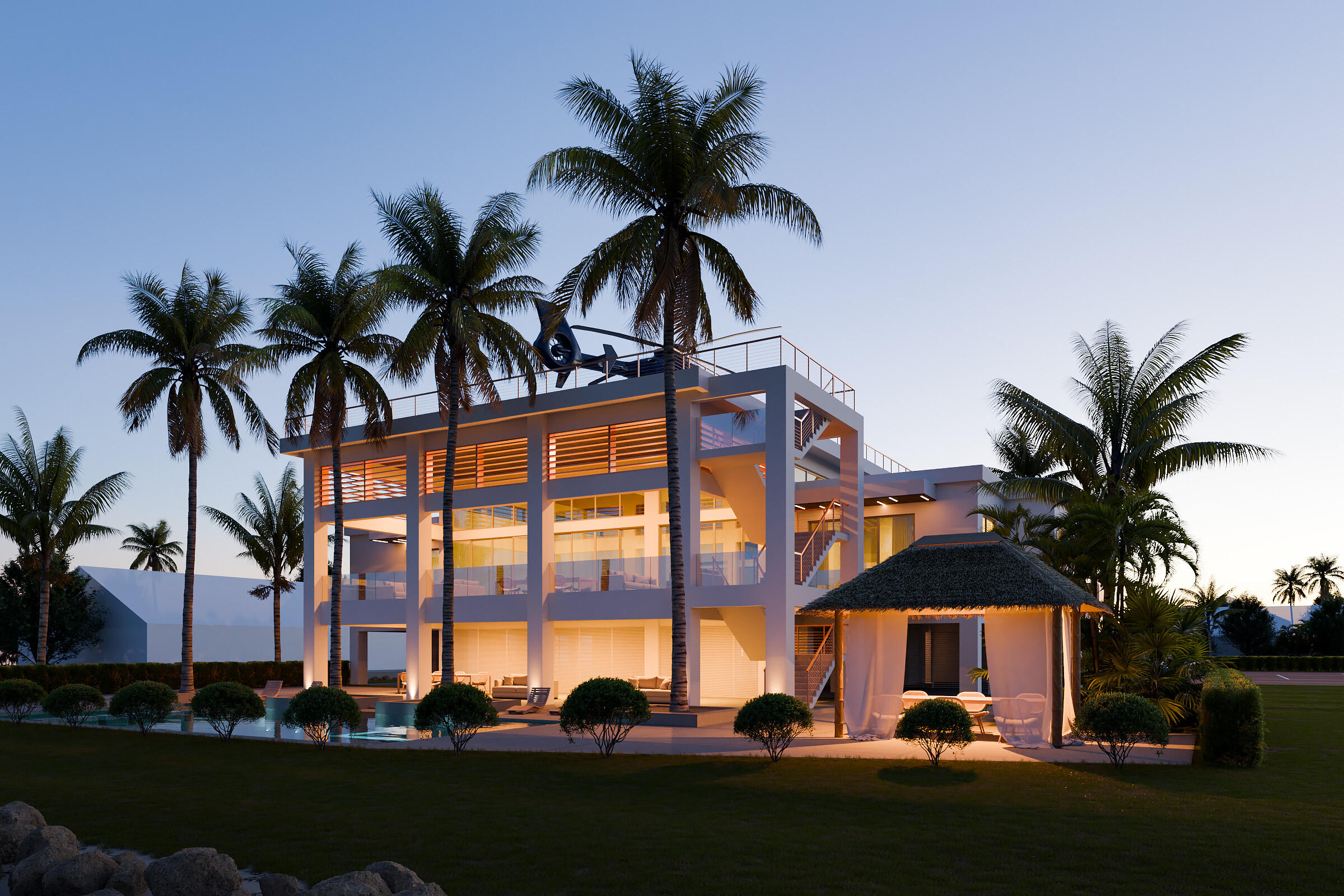17279 Pine Tree Lane Sugarloaf, FL 33042 - Photo 3 of 33 a view of outdoor space with swimming pool and porch