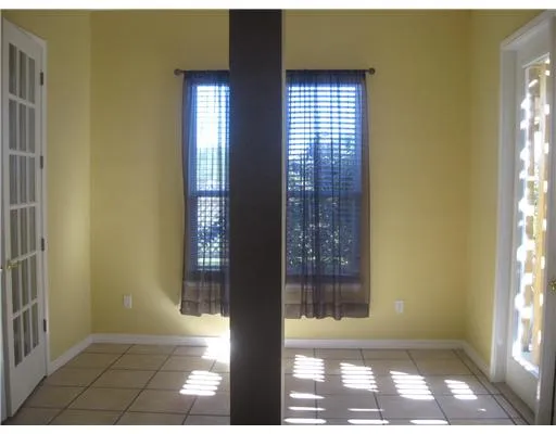 a view of an front door