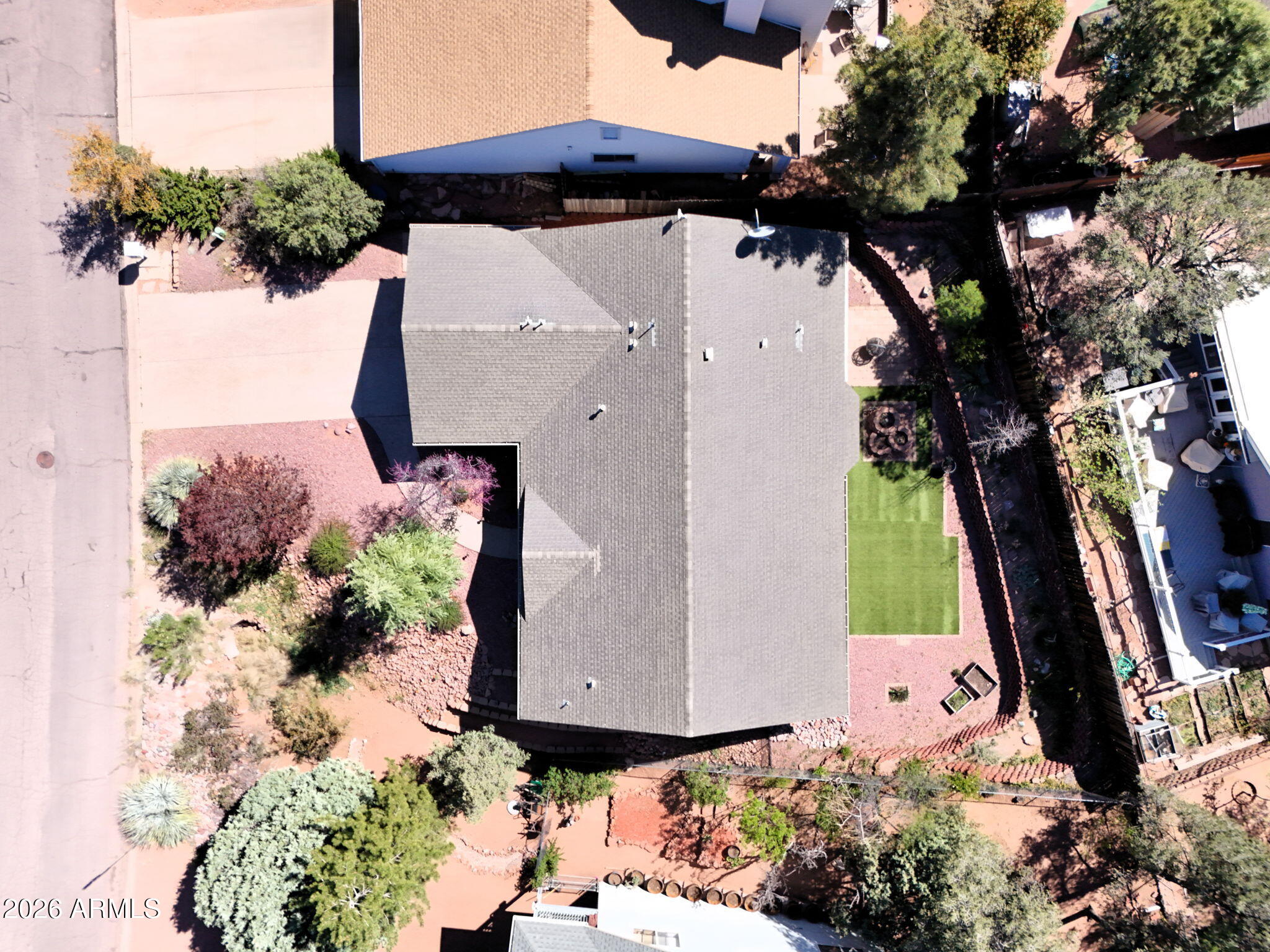 1104 North Rhone Circle Payson, AZ 85541 - Photo 29 of 39 an aerial view of a house with a yard