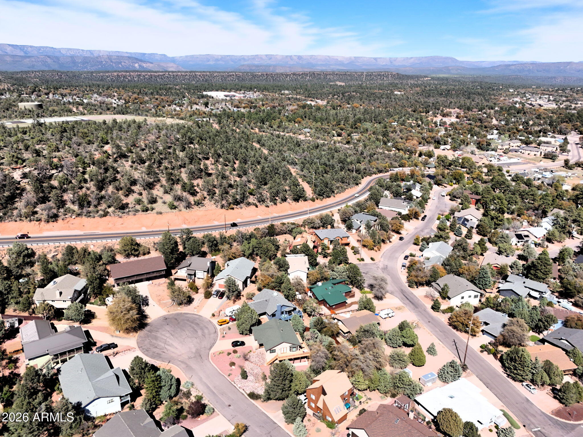 1104 North Rhone Circle Payson, AZ 85541 - Photo 35 of 39 an aerial view of residential building with parking space