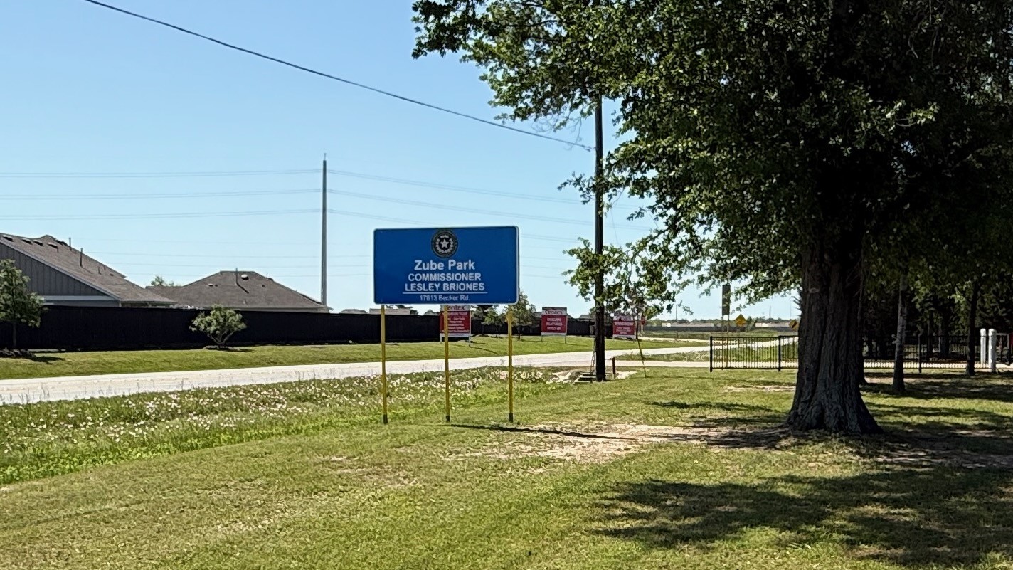 0 Lazy Kay Lane Hockley, TX 77447 - Photo 21 of 23 a view of a big house with a big yard and large trees