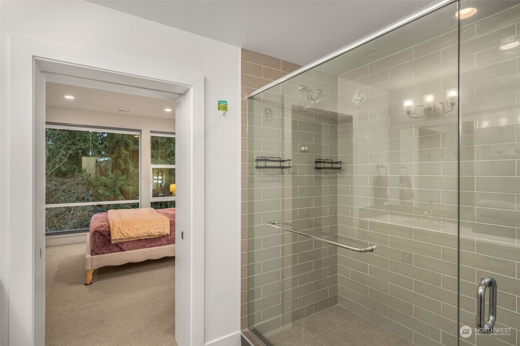 9604 Main Street, Unit B Bothell, WA 98011 - Photo 19 of 34 a en suite bathroom with a shower and sink