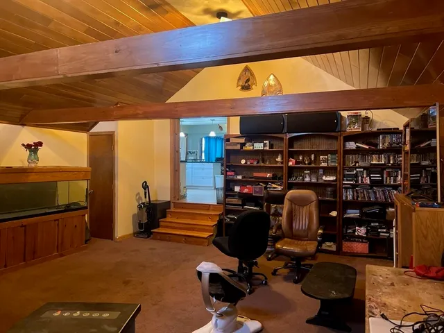 a room with musical instruments