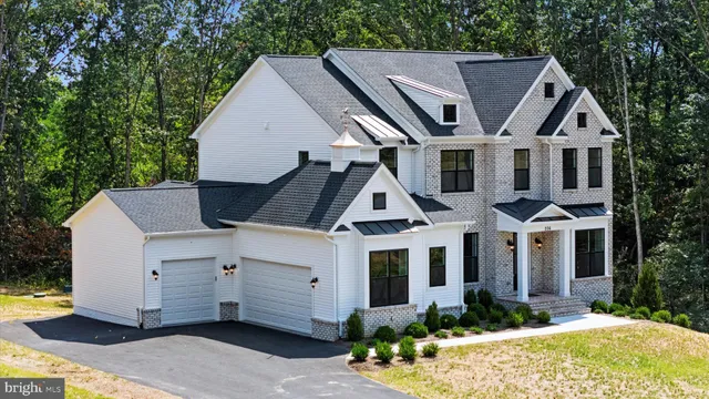 a aerial view of a house