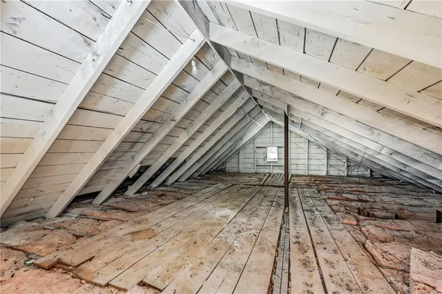 a view of wooden balcony