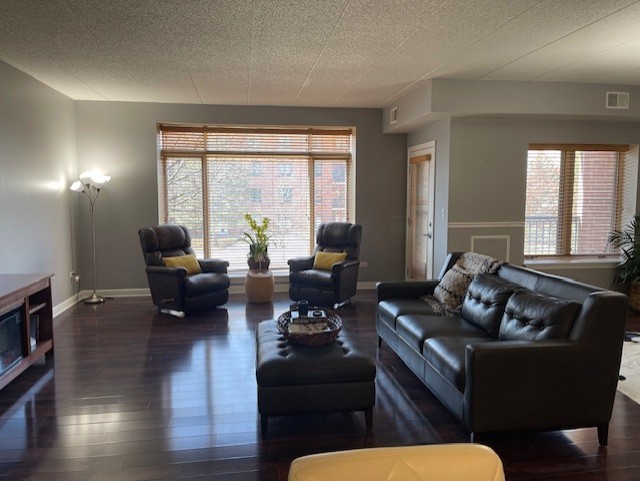 875 East 22nd Street, Unit 204 Lombard, IL 60148 - Photo 13 of 47 a living room with furniture wooden floor and a large window