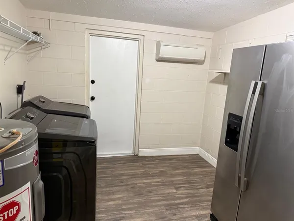 a backyard of a house