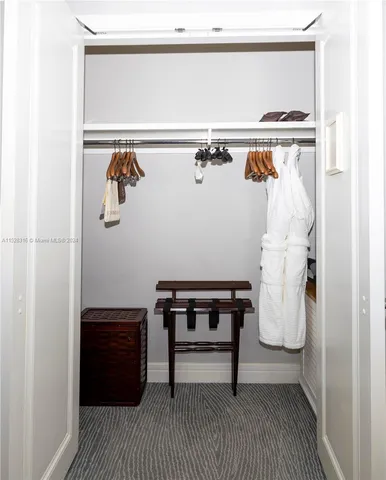 a room with a table and a chair