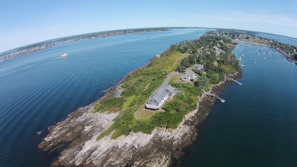 143 Abner Point Road Bailey Island, ME 04003 - Photo 1 of 34 birds eye view of property