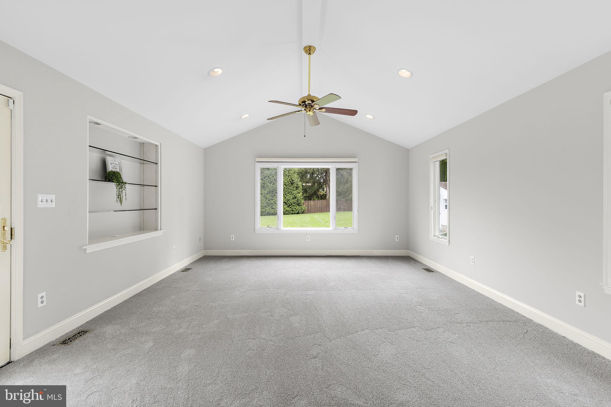 1404 Ryan Road Fallston, MD 21047 - Photo 16 of 50 Family room w/vaulted ceiling & ceiling fan