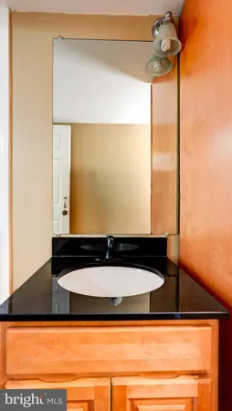 a bath tub sitting next to a window