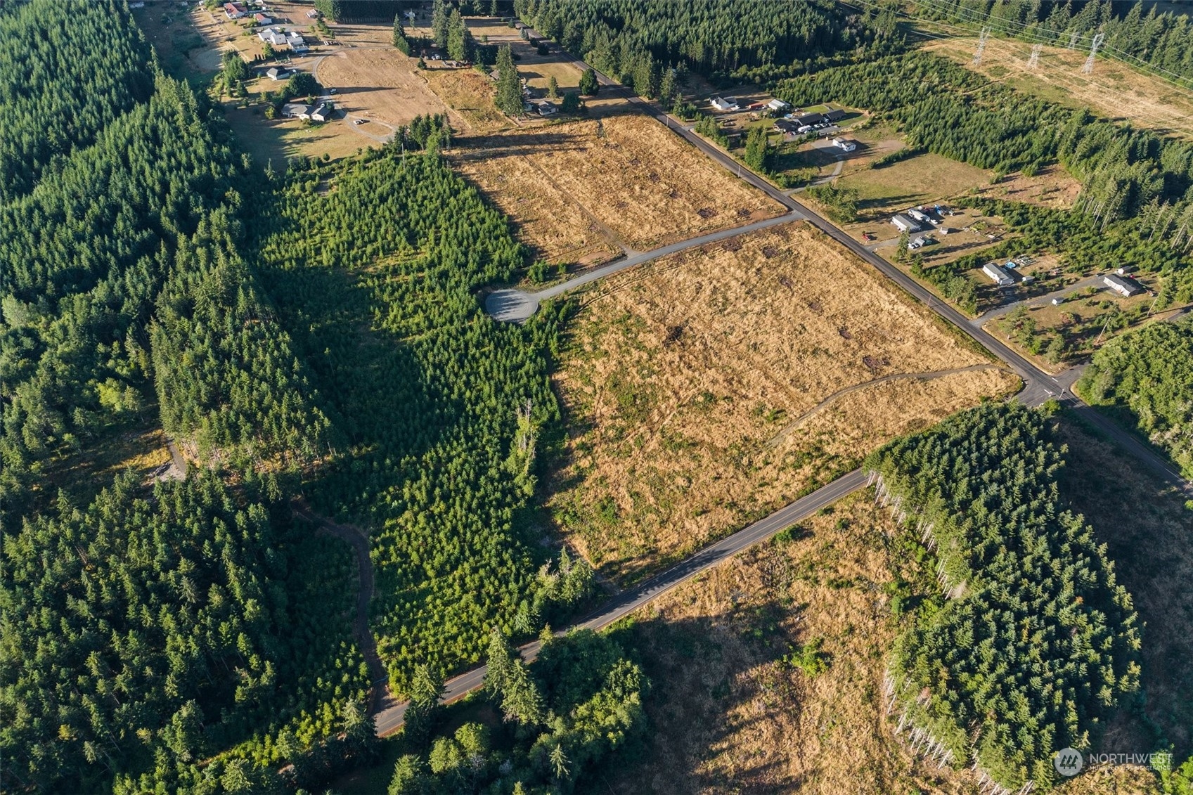 121 Brim Ridge Lane Winlock, WA 98596 - Photo 8 of 31 an aerial view of residential houses with outdoor space