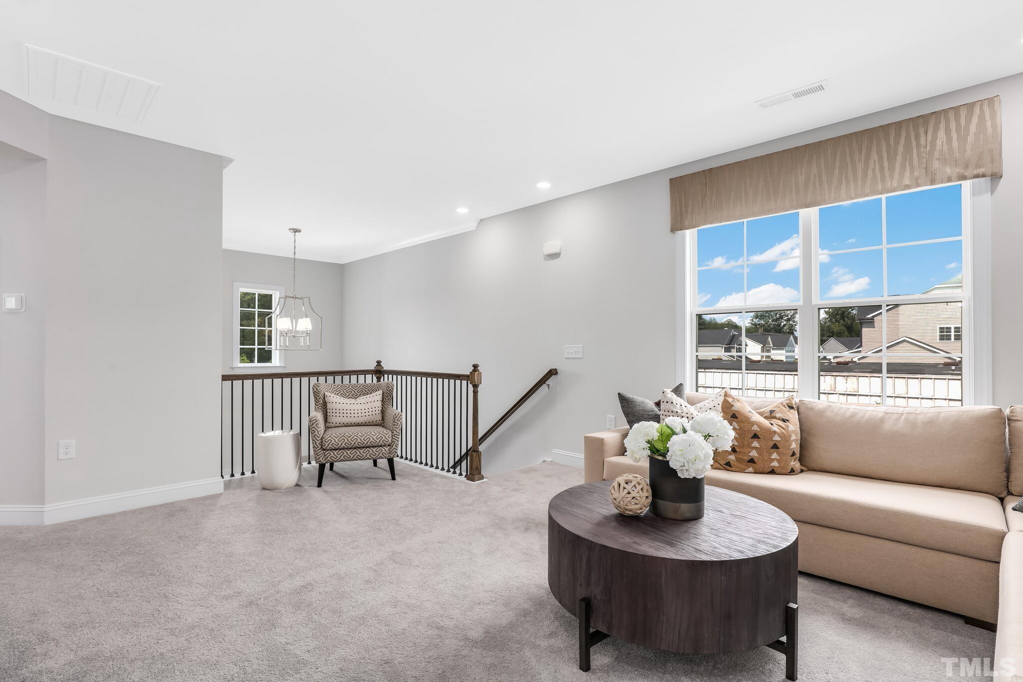 155 Kettleton Circle, Unit 371 Raleigh, NC 27610 - Photo 23 of 38 a living room with furniture and a potted plant