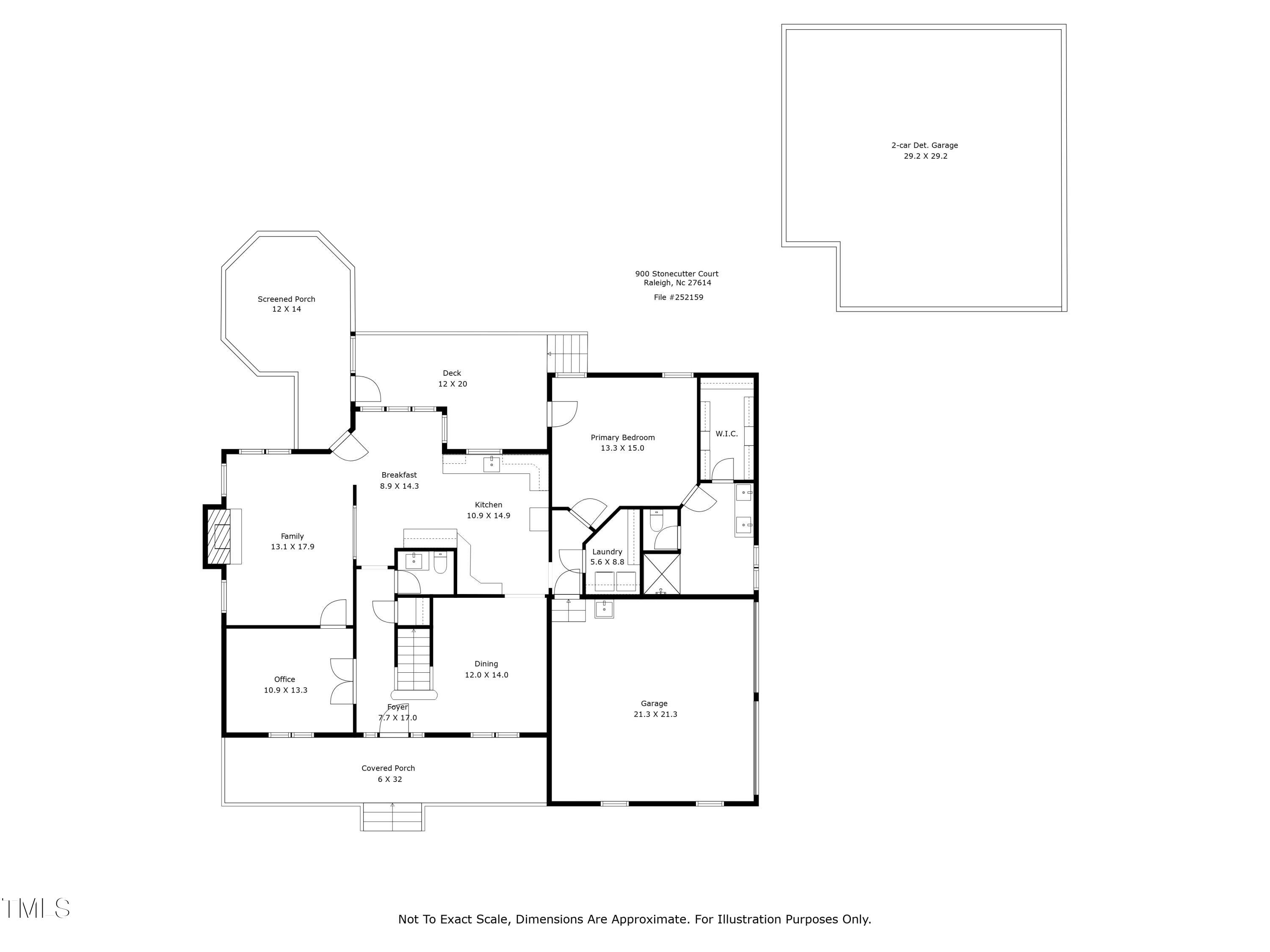 900 Stonecutter Court Raleigh, NC 27614 - Photo 52 of 53 1st_floor_Floor Plan