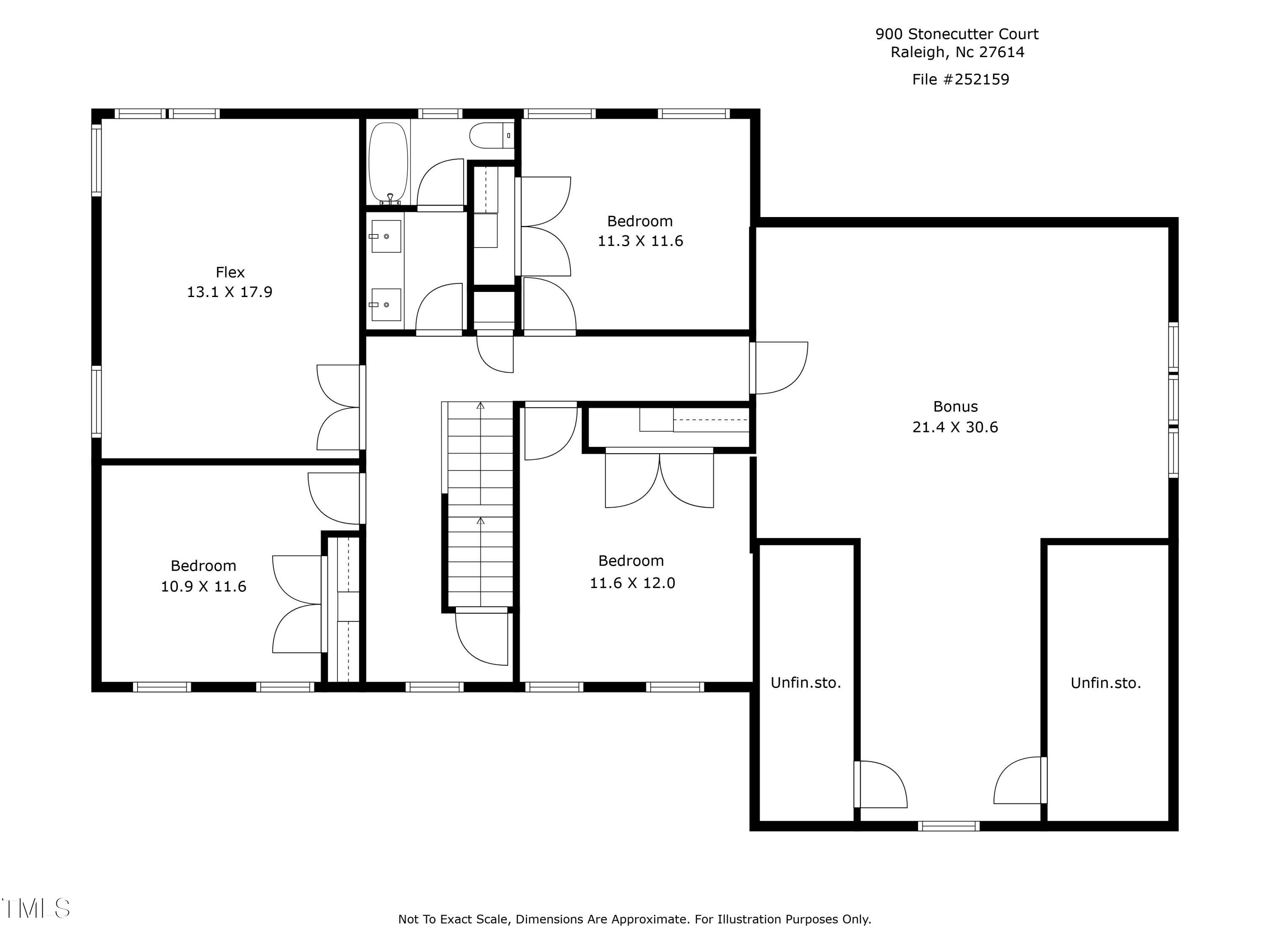 900 Stonecutter Court Raleigh, NC 27614 - Photo 53 of 53 2nd_floor Floor plan