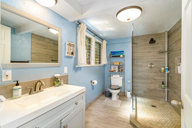 a view of a chairs in a room