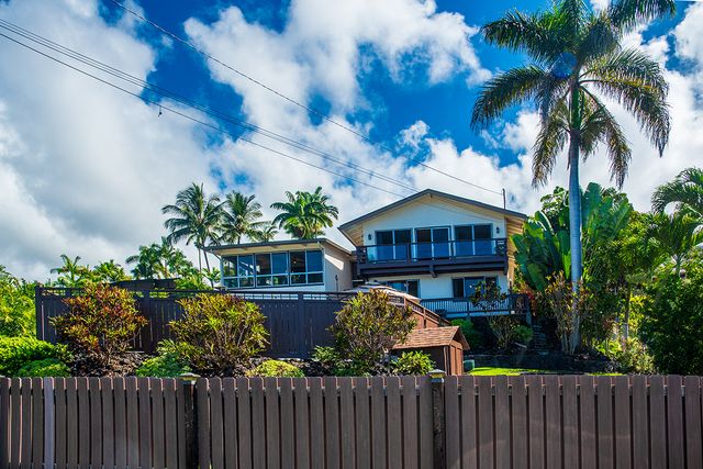 a view of a house with a garden