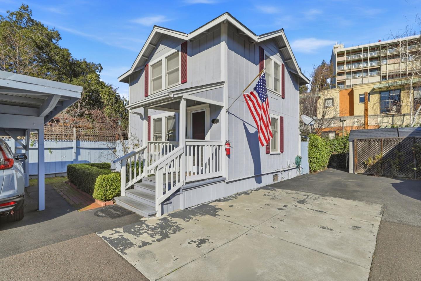 813 Cowper Street Palo Alto, CA 94301 - Photo 19 of 25 a view of a house with backyard and deck