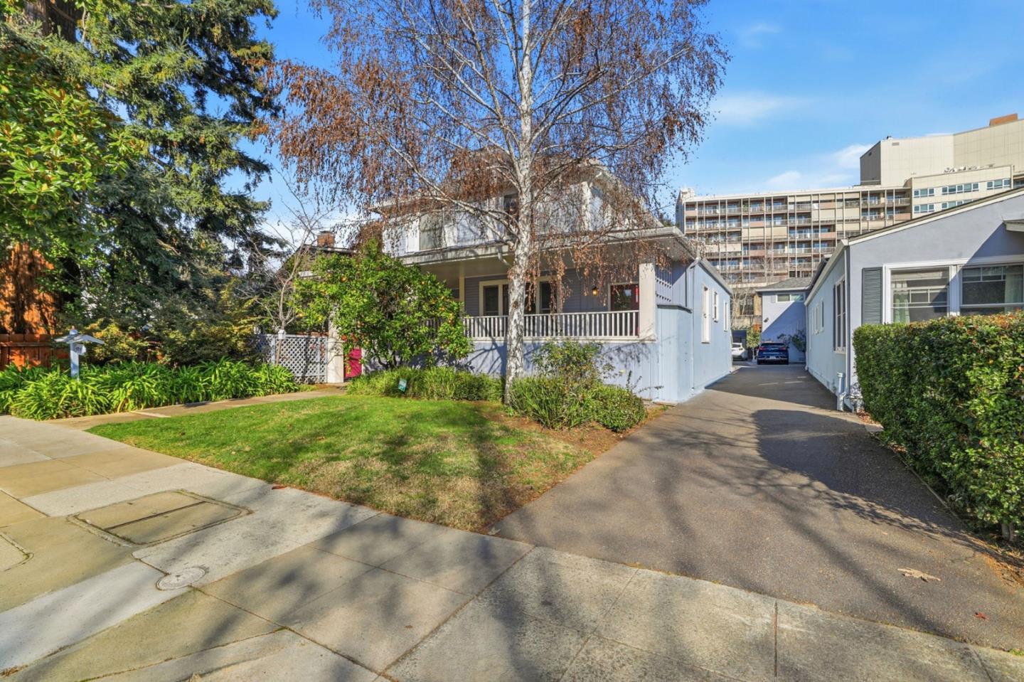 813 Cowper Street Palo Alto, CA 94301 - Photo 2 of 25 a house view with a garden space