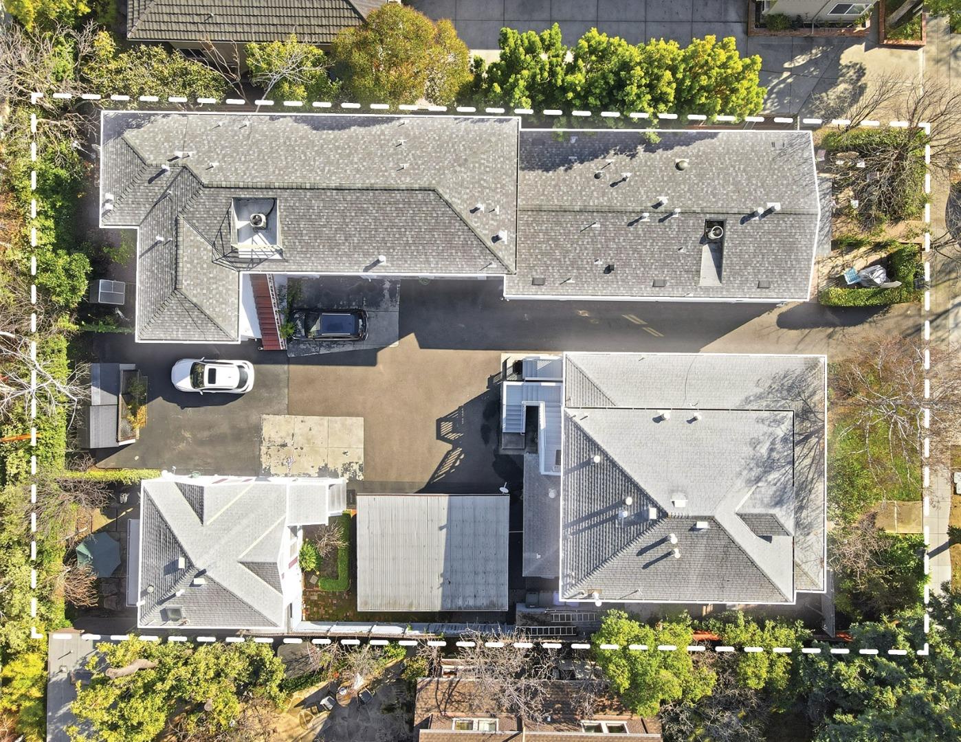 813 Cowper Street Palo Alto, CA 94301 - Photo 25 of 25 an aerial view of residential houses with outdoor space and parking