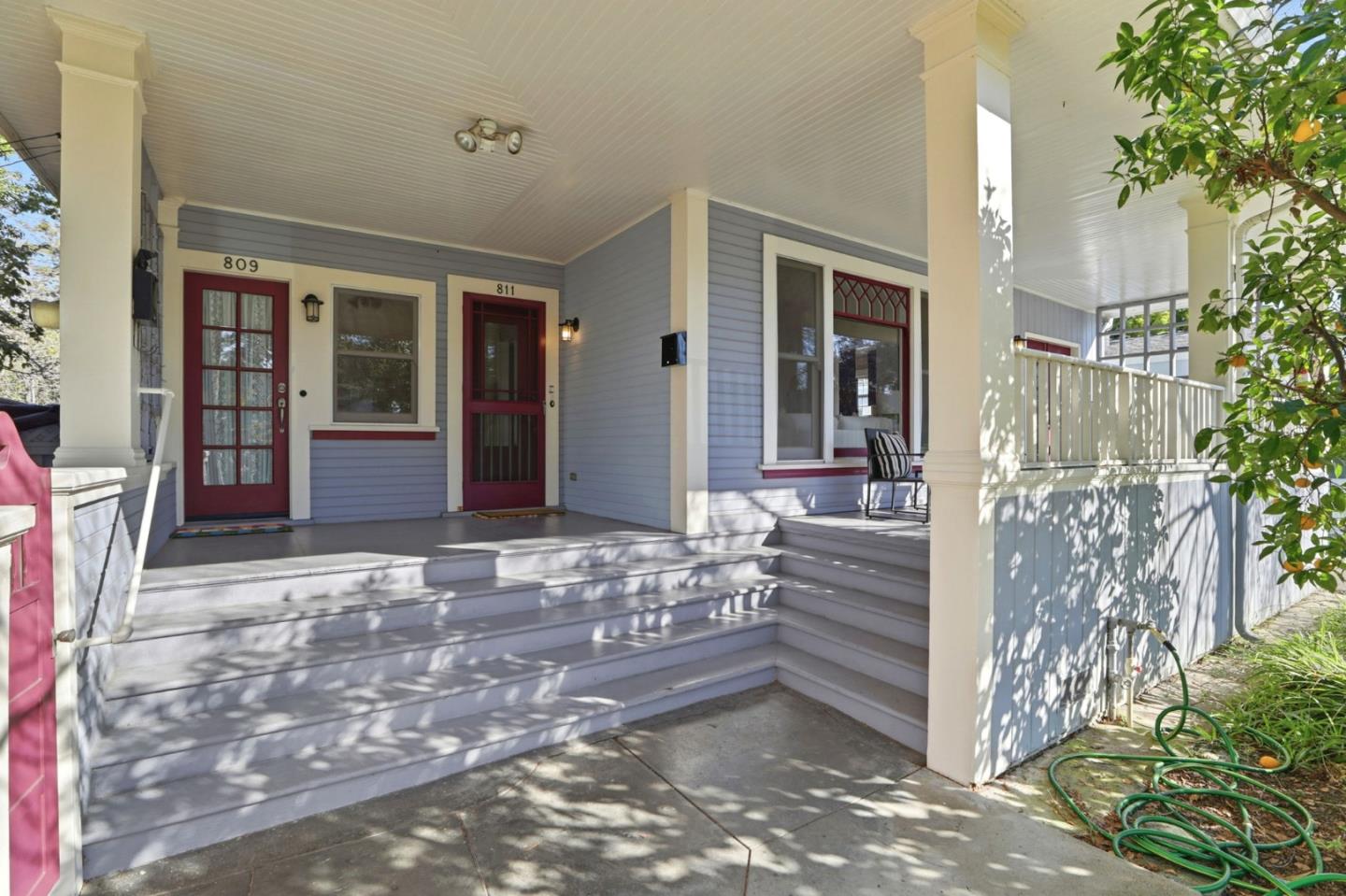 813 Cowper Street Palo Alto, CA 94301 - Photo 4 of 25 a view of front door of house with yard