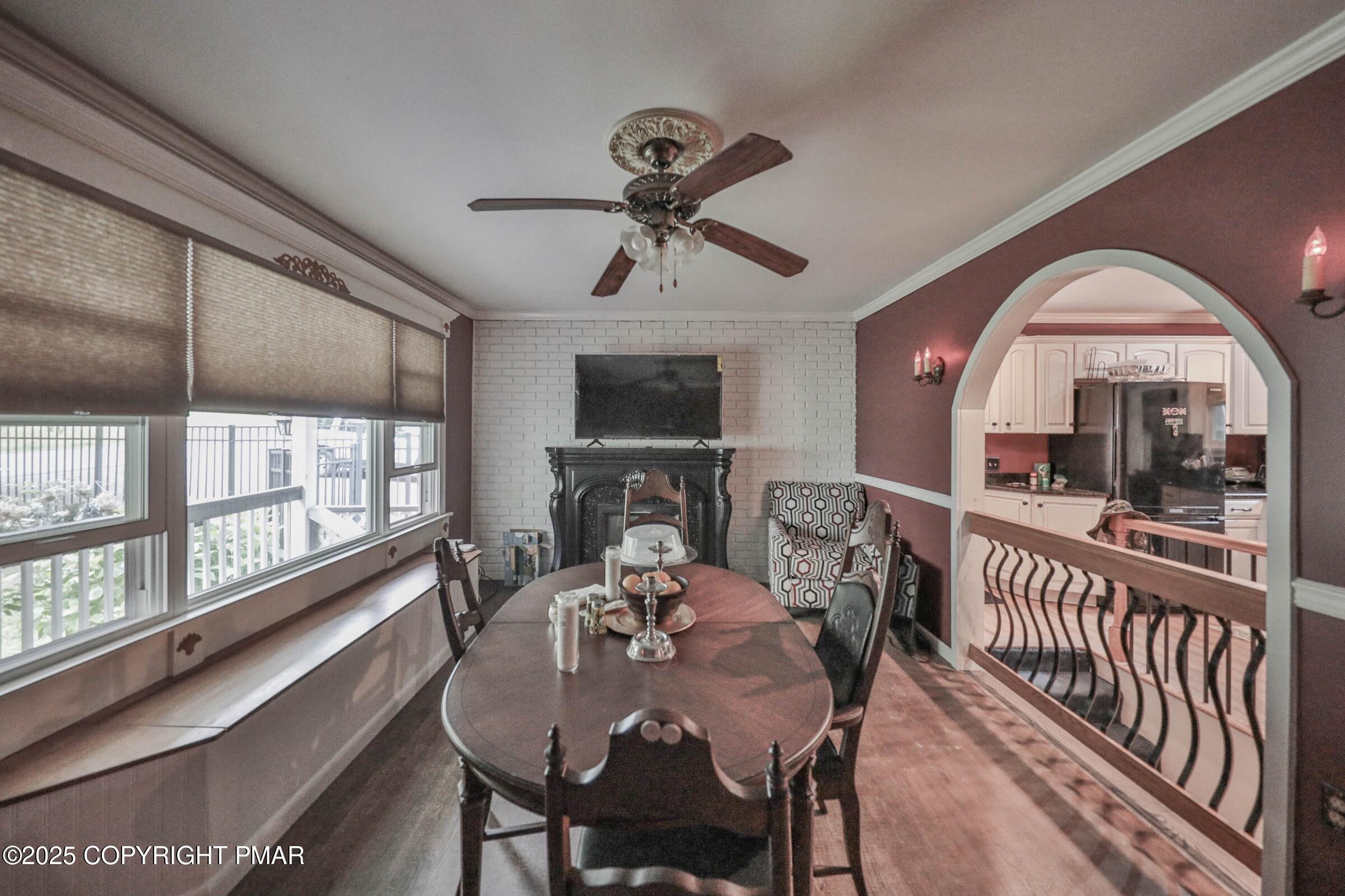 1094 Maple Lake Drive Bushkill, PA 18324 - Photo 28 of 81 a view of a dining room with furniture window and outside view