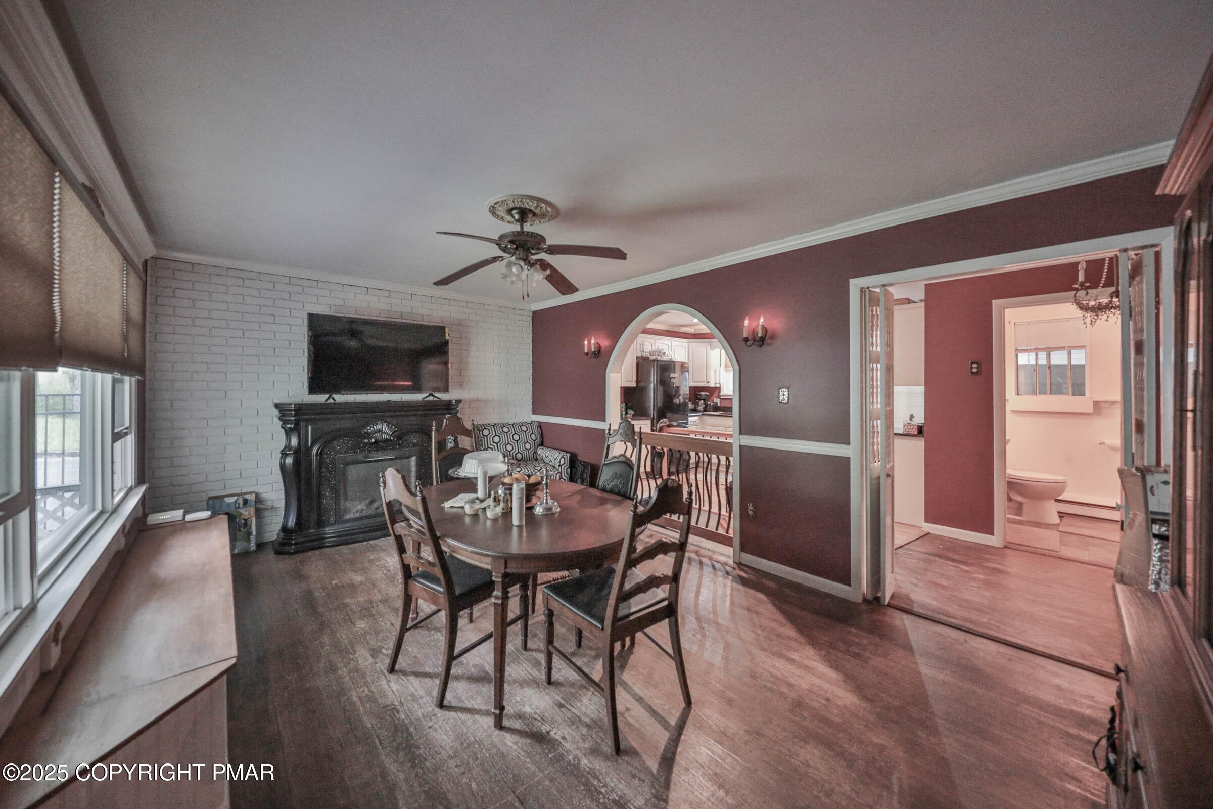 1094 Maple Lake Drive Bushkill, PA 18324 - Photo 29 of 81 a view of a livingroom with furniture and a flat screen tv