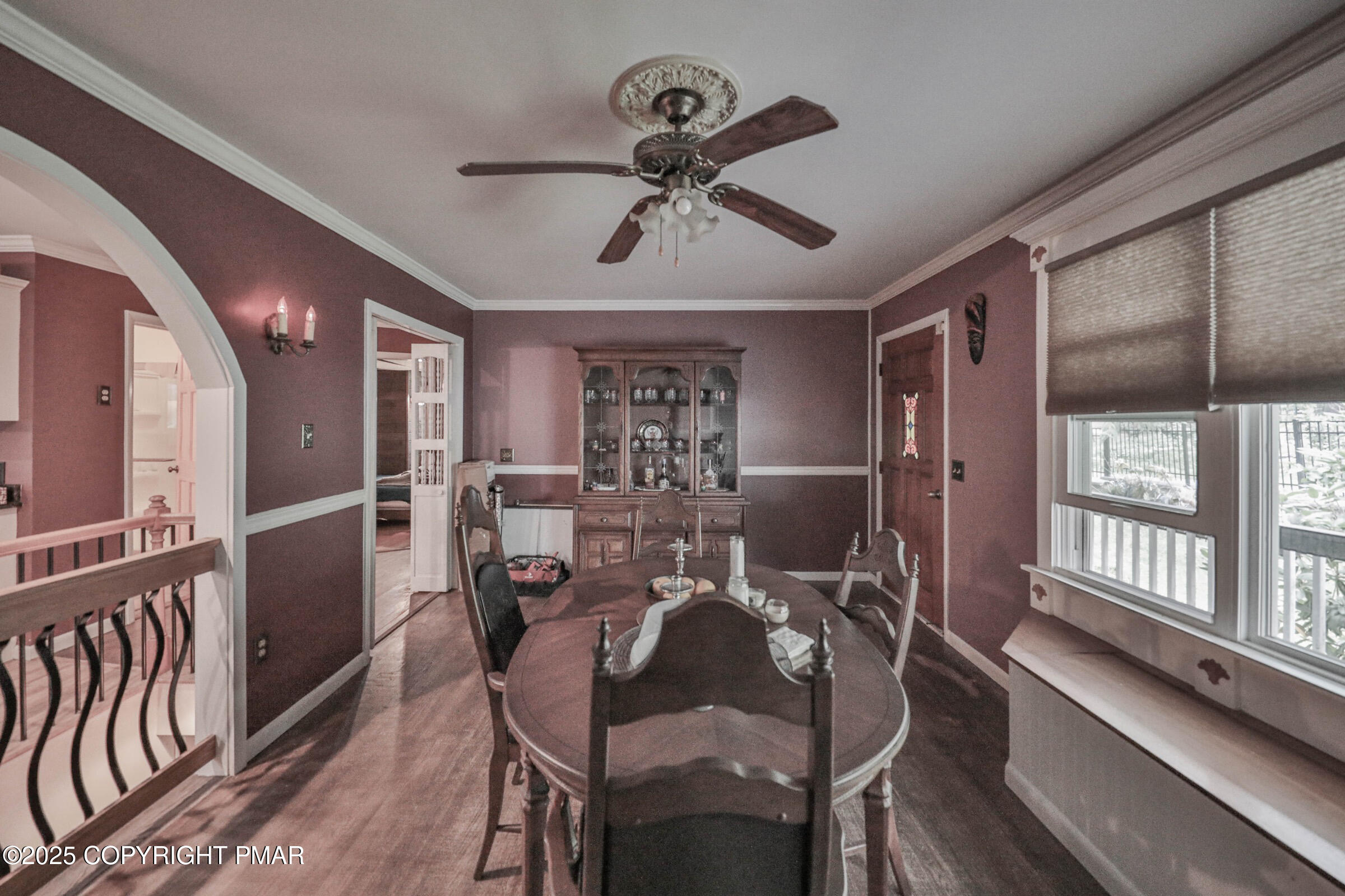 1094 Maple Lake Drive Bushkill, PA 18324 - Photo 31 of 81 a view of a dining room with furniture window and wooden floor